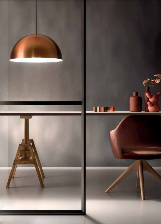 GEALUCE Sospensione con montatura in alluminio. Finitura bianco-nero-ottone-rame 1XE27 non incl. GEALUCE Sospensione con montatura in alluminio. Finitura bianco-nero-ottone-rame 1XE27 non incl.